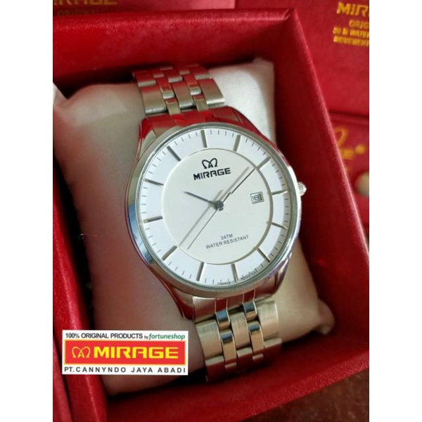 Jam tangan Pria MIRAGE 100%Original,Slim tipis,Free BOX