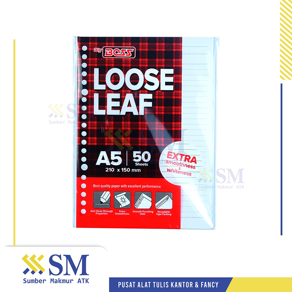 

LOOSE LEAF A5 BIGBOSS ISI 50 LEMBAR