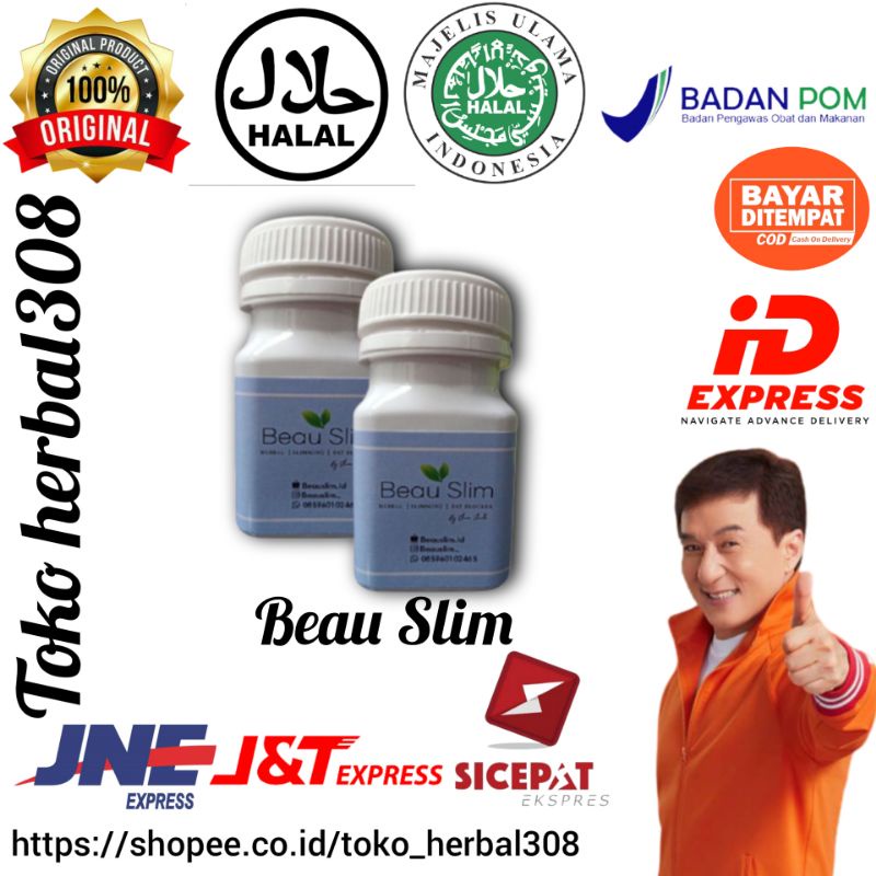 Beauslim Kapsul Obat Minuman Pelangsing Perut Buncit Diet Penurun Pengecil Berat Badan Wanita Herbal