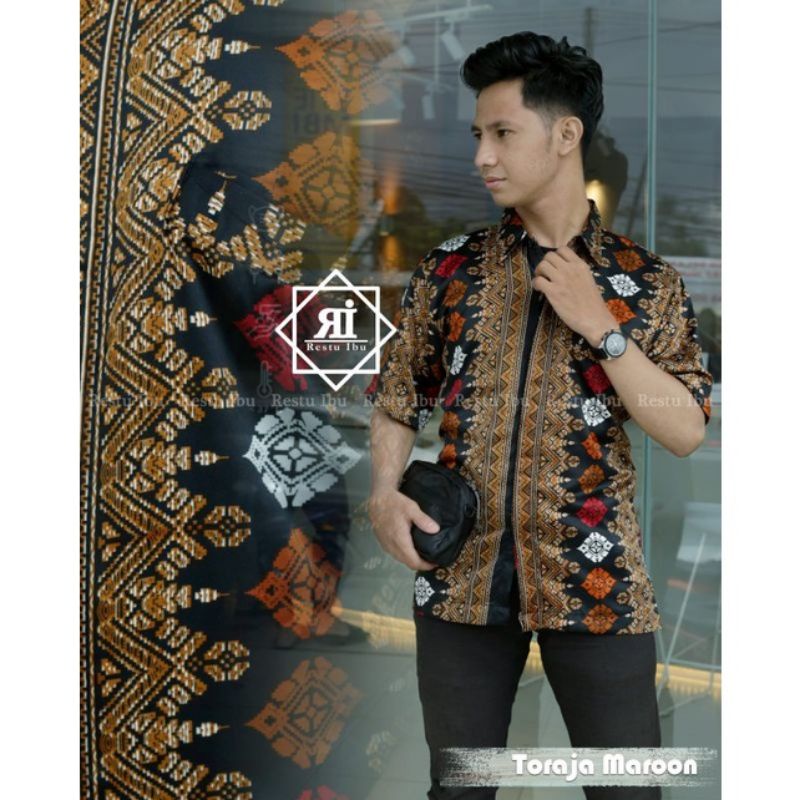 KEMEJA BATIK MODERN/KEMEJA BATIK PRIA/KEMEJA BATIK ACARA/KEMEJA BATIK LENGAN PENDEK/KEMEJA BATIK TERLARIS