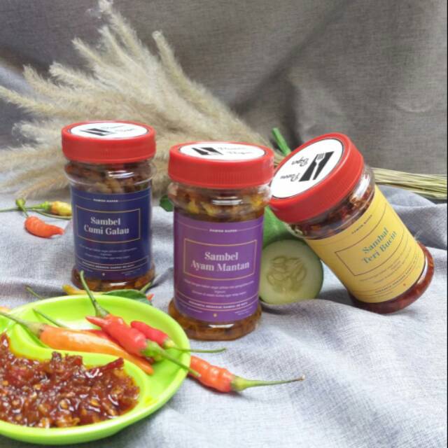 

Paket Bundling 2 (2 Sambal Teri Bucin/ Ayam Suwir Mantan/ Mix + 1 Sambal Baby Cumi Galau)