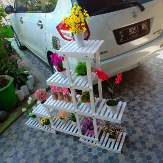  rak  bunga  kayu  rak  kaktus cat duco Shopee Indonesia