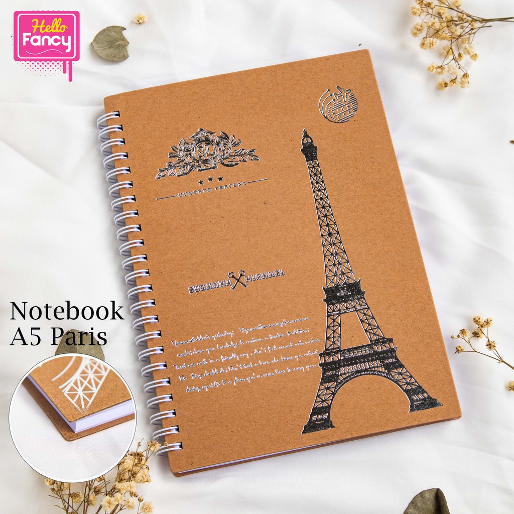 

Premium Notebook Paris A5 Metallic 80 Lembar / Notebook Line 22T115-A5