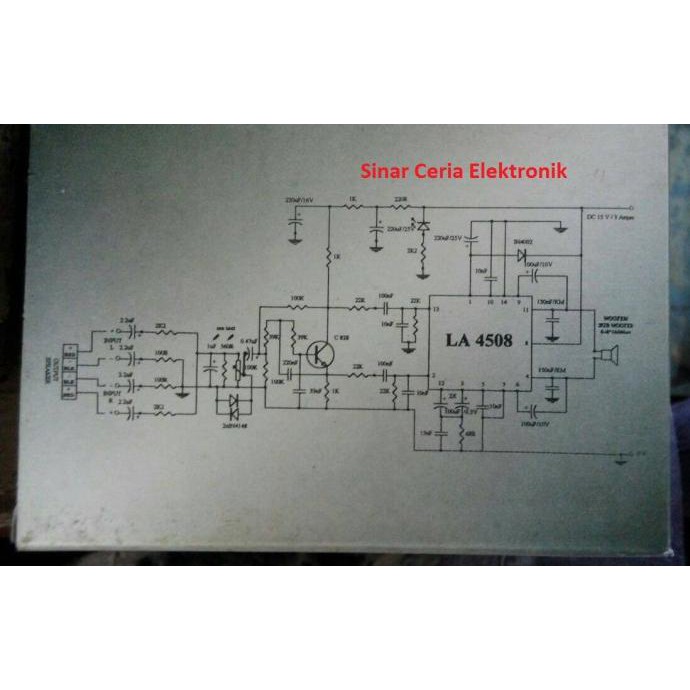 Bazooka Active Sub Woofer plus 12v Power Amplifier LA 4508 Basooka sincer02 dijamin