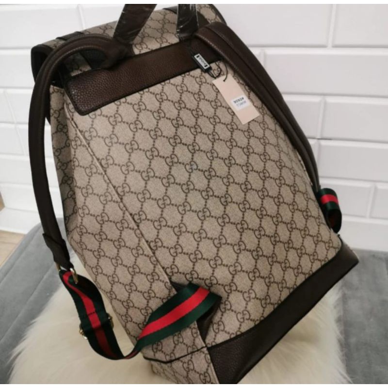 Tas Ransel GUCCI soft GG Suprame Web Backpack Mirror Quality