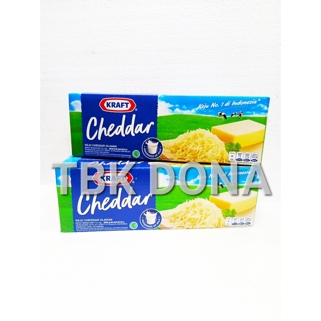 Exp Lama (COD) KEJU KRAFT CHEDDAR 2 KG MURAH Berkualitas