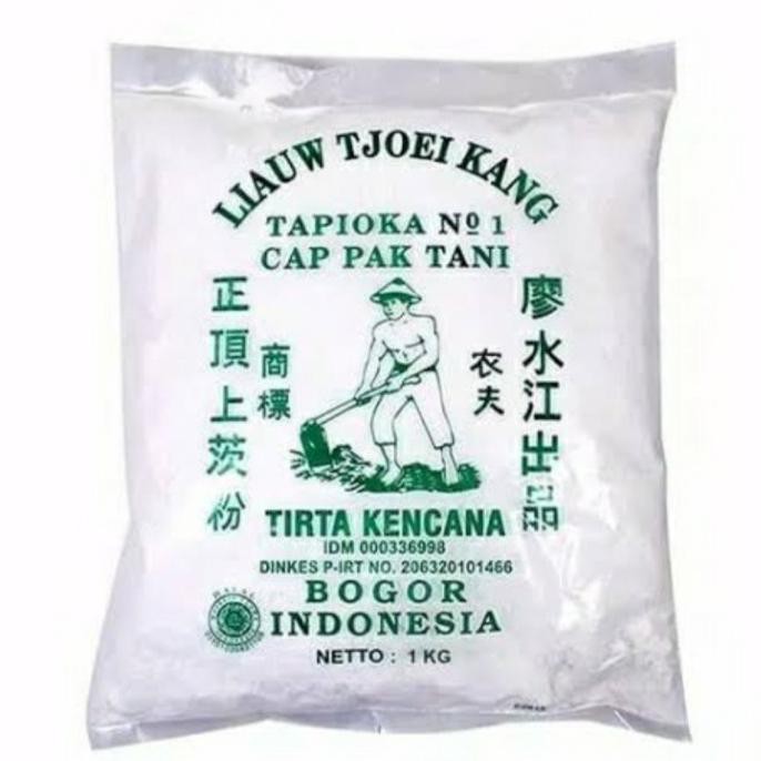 

Cuci Gudang Awal Tahun Tepung LIAUW TJOEI KANG Tapioka Cap Pak Tani 1KG Diskon