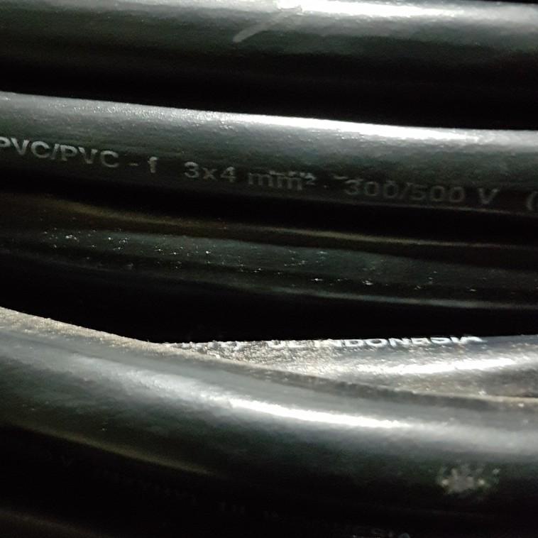 ➩ ETERNA NYYHY / NYY HY 3 X 4 MM / 3X4 MM KABEL LISTRIK HITAM SERABUT TEMBAGA ( ECER ) ✯