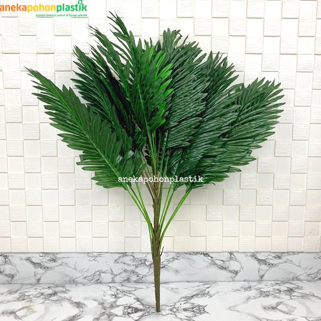 Daun Palem Palsu Kelapa Tanaman Artificial Murah Hiasan Pohon Plastik Pajangan Dekorasi Rumah