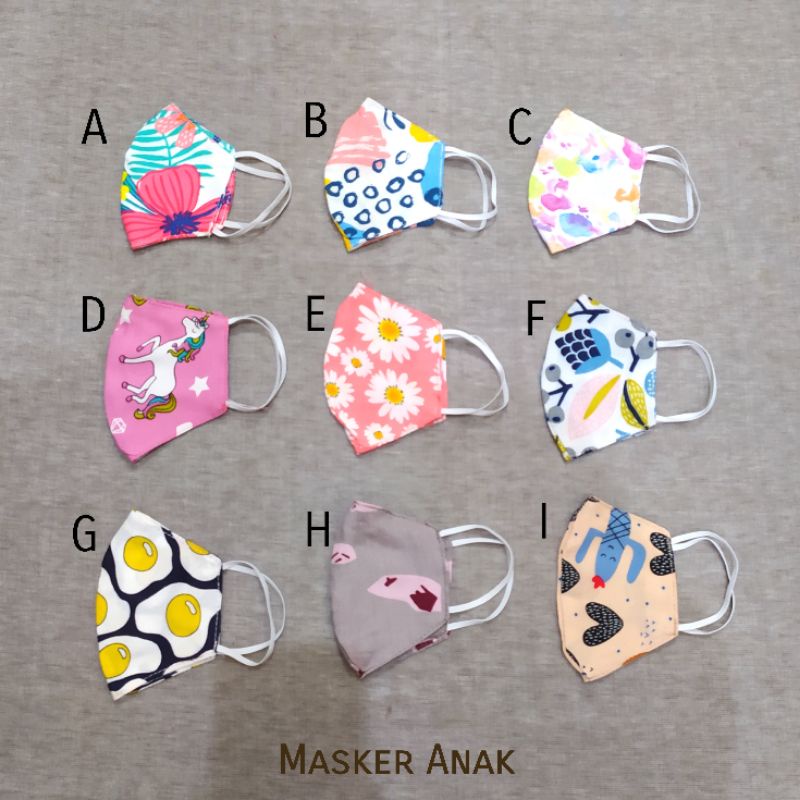 Masker Anak usia 1-5 tahun (Anti Pengap)