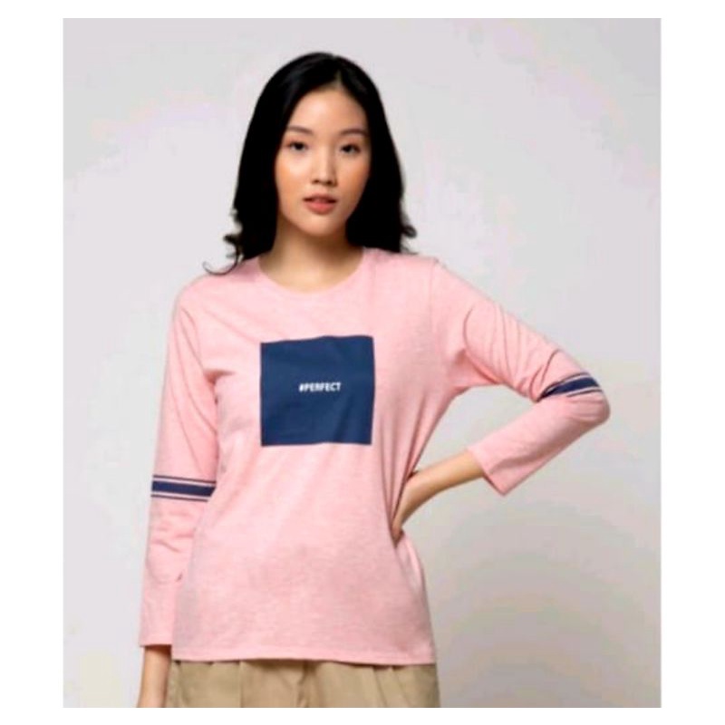 Kaos wanita baju wanita lengan panjang Matahari Tzone