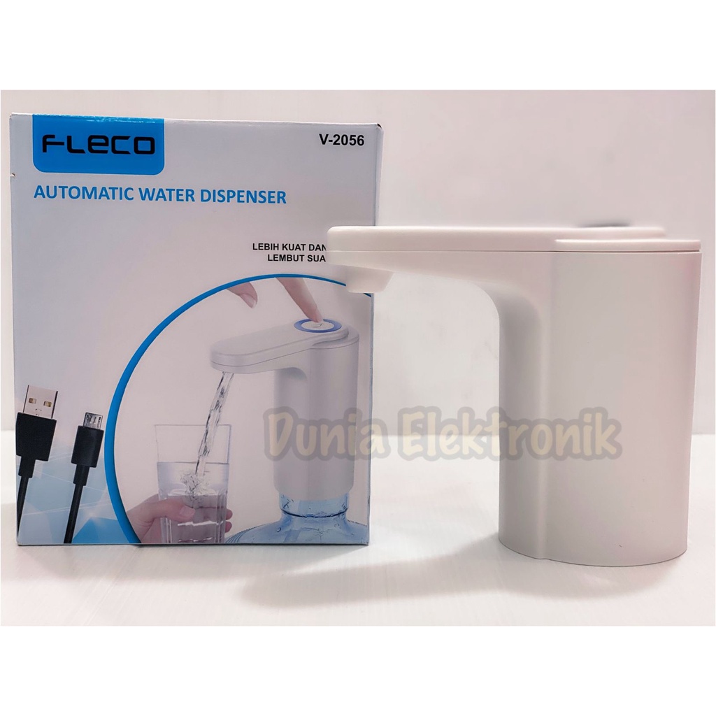 Pompa Galon Air Minum Elektrik Otomatis Charger Fleco V-2056