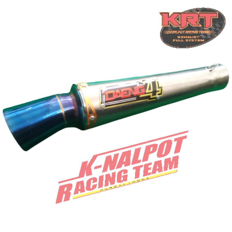 Silincer Daeng 4 Pucuk Biru Corong Knalpot Racing Vario Vixion Mio Beat Cbr R15 Gsx Satria Supra Jup