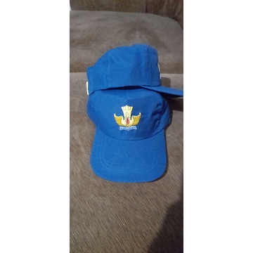 Topi smp bordir belakang karet