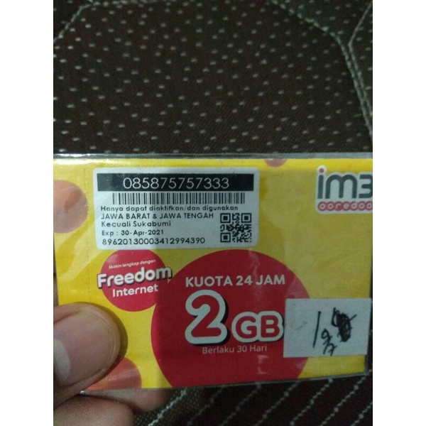 Nomor Cantik Indosat Im3 Triple 3 Murah 085 87 5757 333
