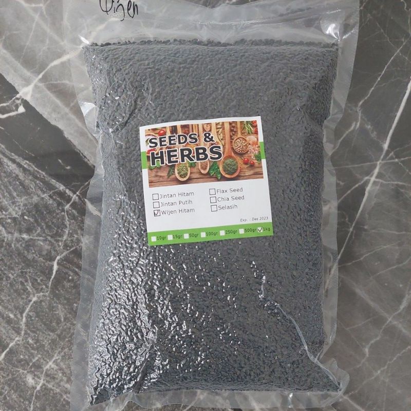 

wijen hitam black sesame seed 500gr