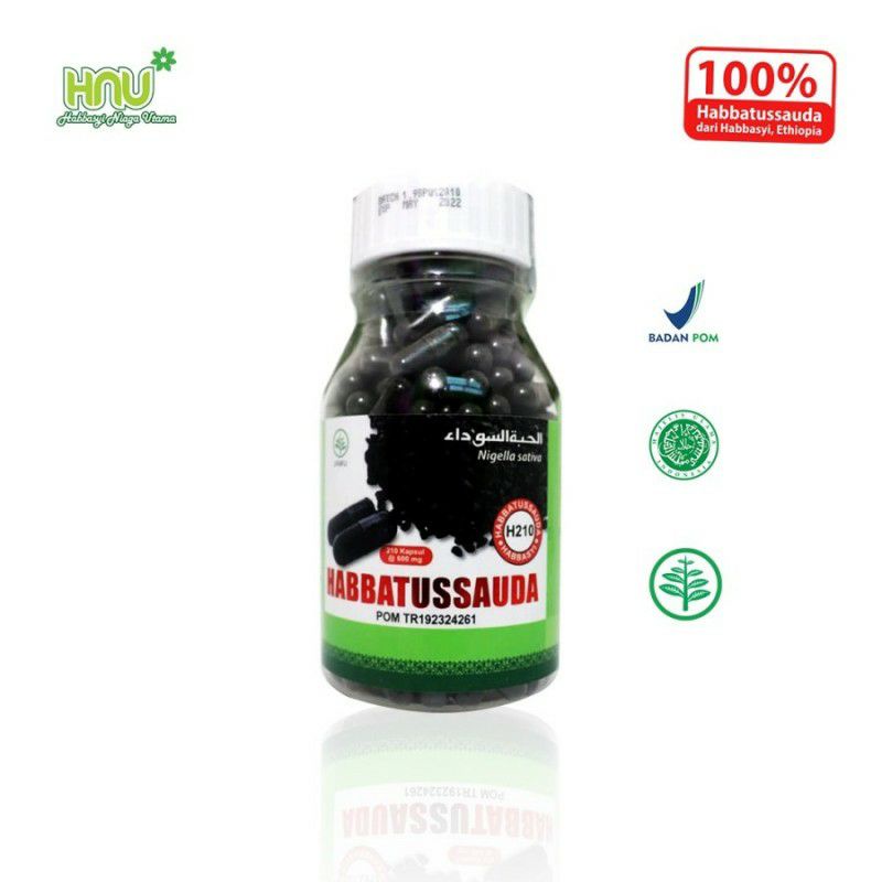 

Habbatussauda Serbuk Kapsul HNU 100% Original