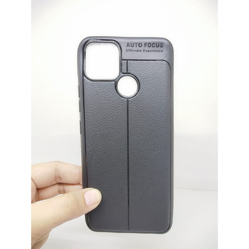 AutoFokus Realme Narzo 30A 6.5 inchi Leather Soft Case Realme Narzo 20 AUTOFOCUS Motif Kulit Jeruk