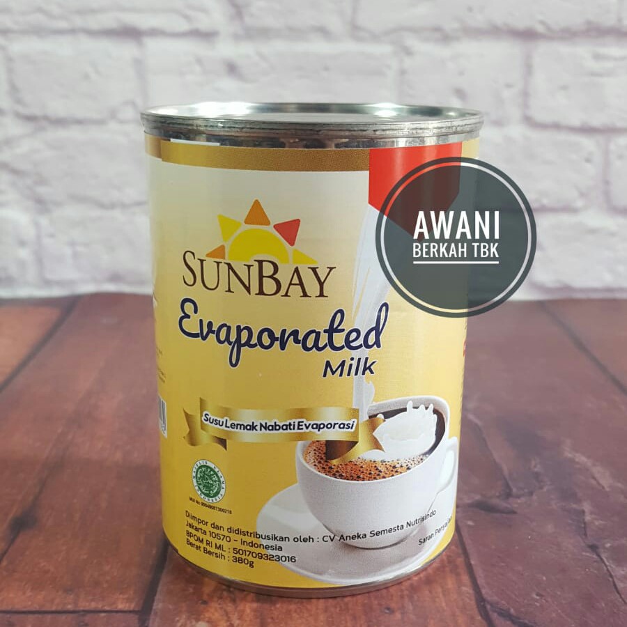 

SUSU EVAPORASI SUNBAY 380GR - EVAPORATED MILK