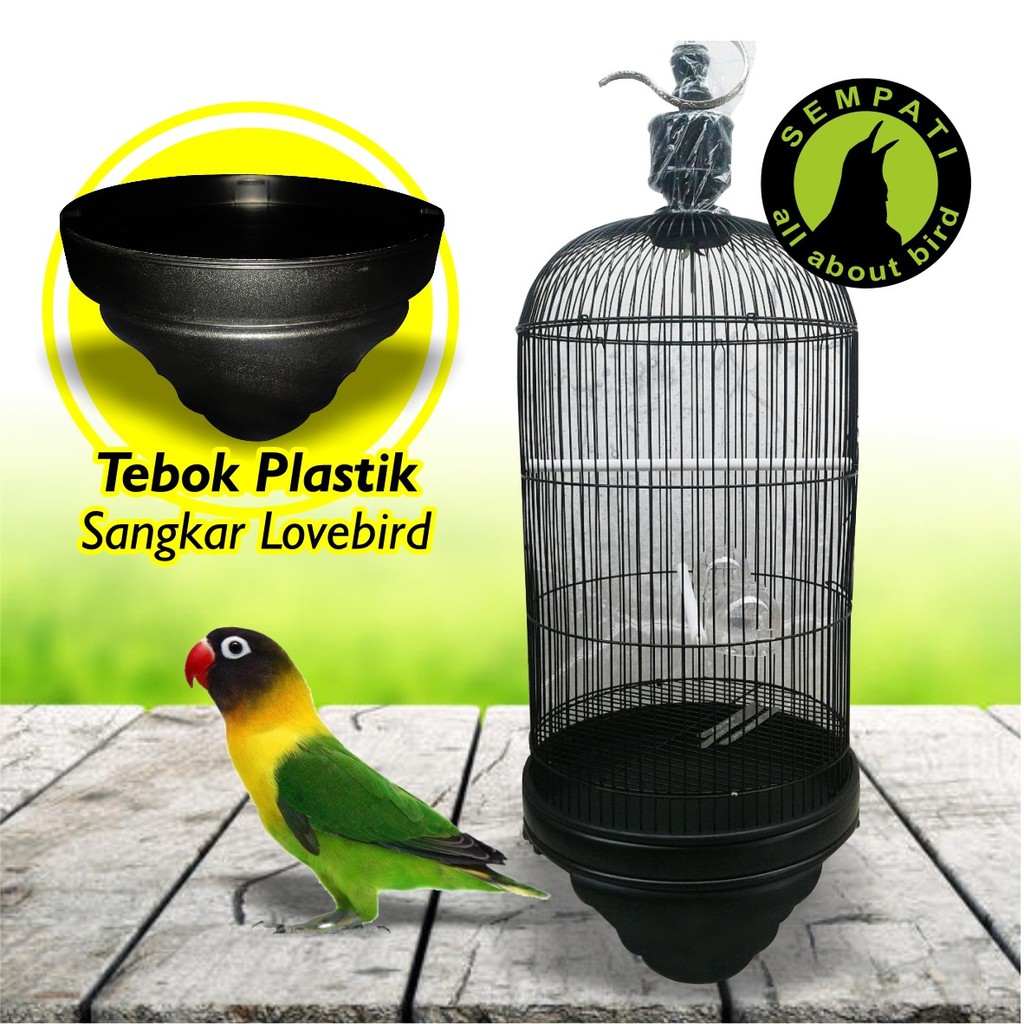 Tebok Sangkar Burung Lovebird Plastik Shopee Indonesia