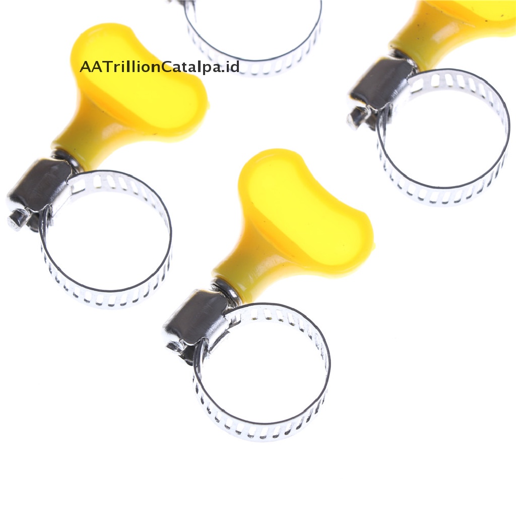 10 Pcs Klip Penjepit Selang Bahan Stainless steel Gaya Amerika