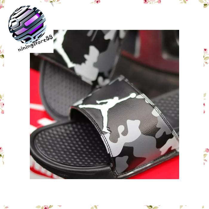 Sandal sendal pria FLIPFLOP NIKE BENASSI JORDAN MOTIF ARMY DA124