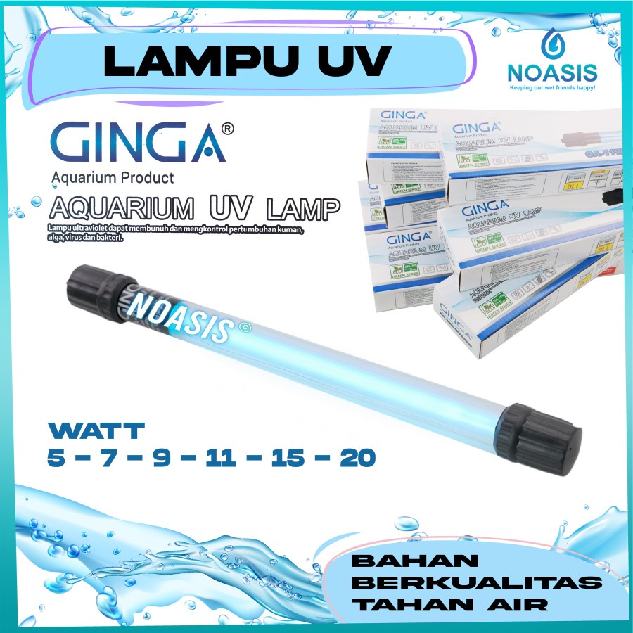Jual LAMPU UV ULTRAVIOLET AQUARIUM GINGA 5 , 7 , 9 , 11 , 13 , 15 , 20
