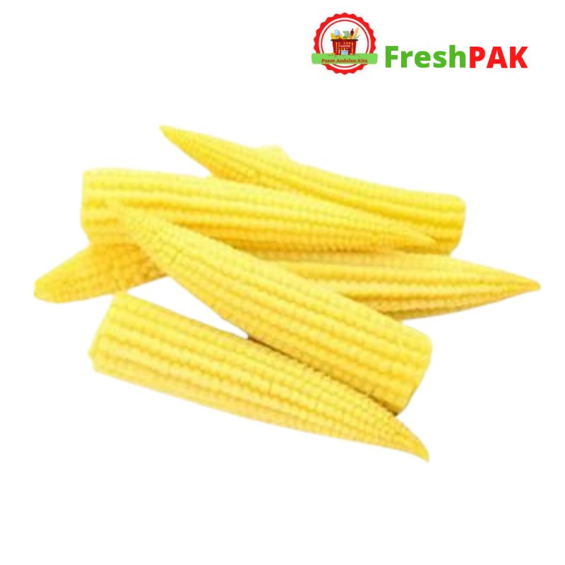 

FreshPAK - Sayur Jagung Mini Kupas Segar 250gr / Acar Kupas