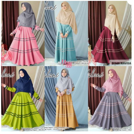 Busana Muslim Gamis Gaun Pesta Muslimah Baju Pesta Wanita Kondangan Mewah Kekinian Terbaru 2021