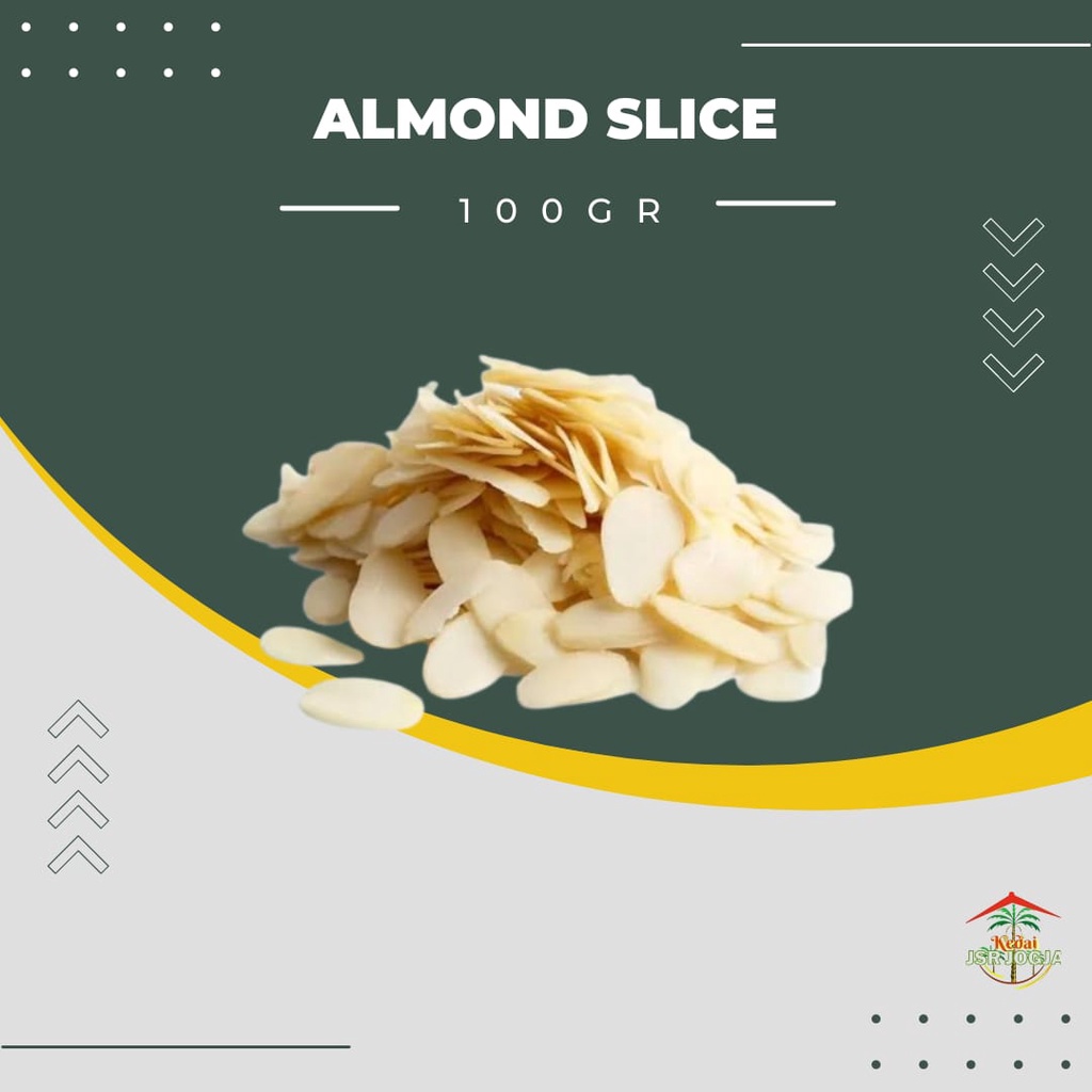 ALMOND SLICE   IRIS POTONGAN KEMASAN 100 GR