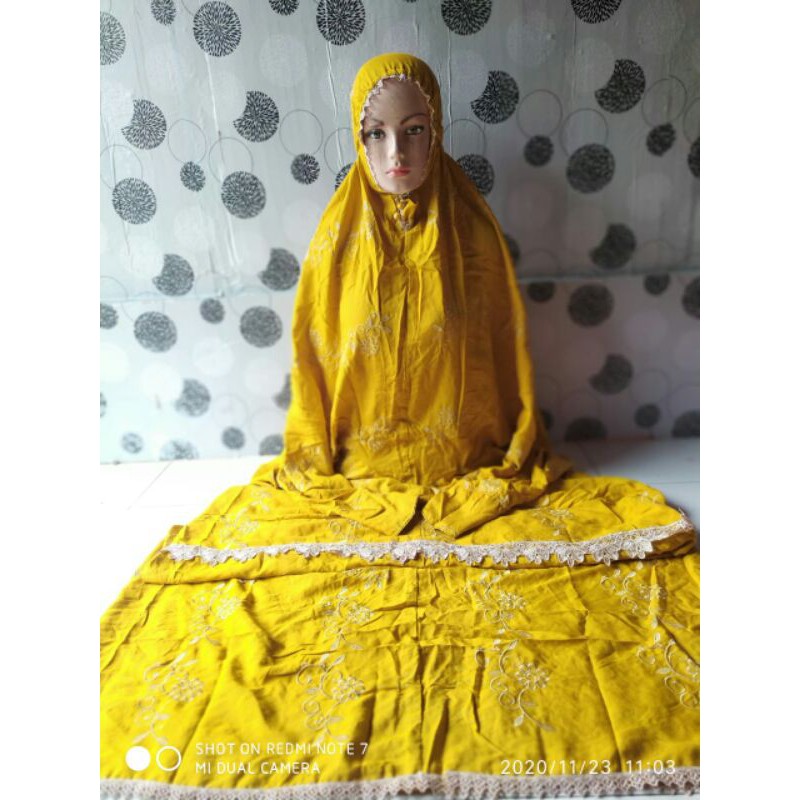 mukena terusan rayon gracella