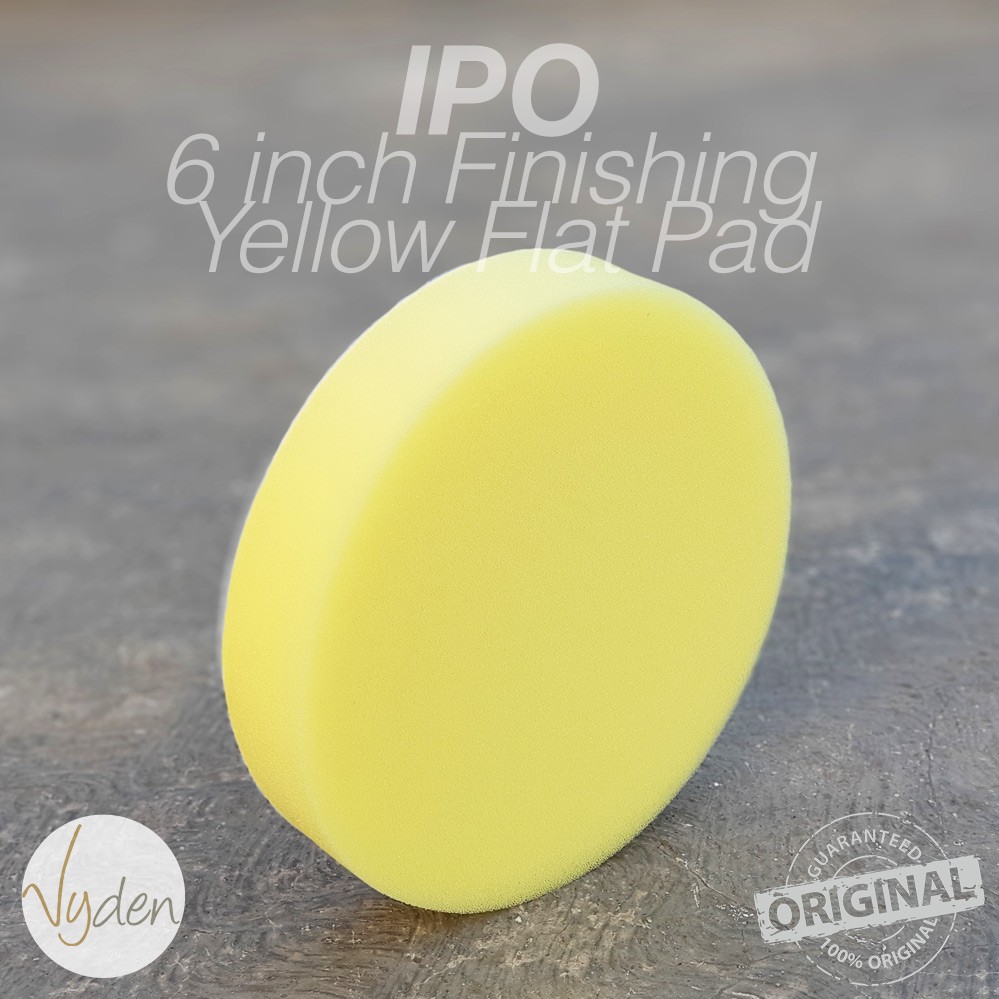 IPO Yellow Polishing Pad 6 inch Flat Kompon Halus Busa Mesin Poles Mobil MURAH