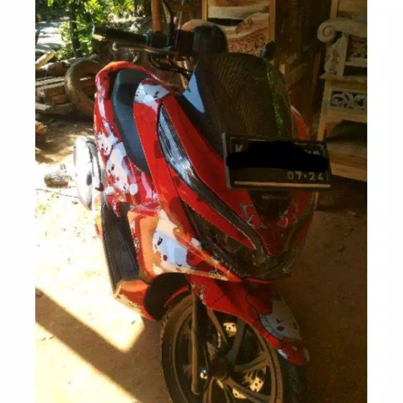 Decal sticker PCX 150 Hello Kitty Merah Read