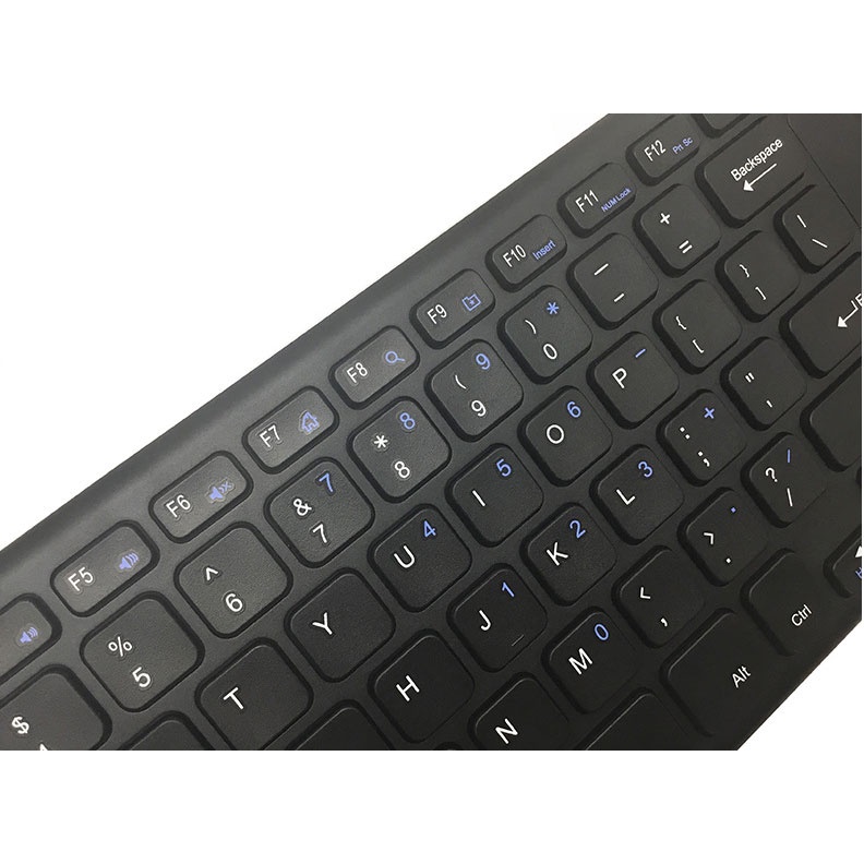 Zienstar Keyboard Wireless dengan Touchpad - E34 - Black