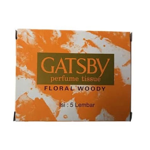 MANDOM Gatsby Perfume Tissue Floral Woody | PER 1 KOTAK isi 5 Lembar