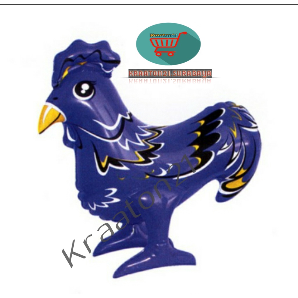 balon tiup ayam / balon ayam ( tiupan )
