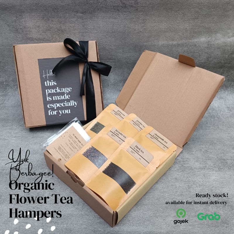 

Hampers Organic Flower Tea #berbagee - Hampers kado wedding gift pernikahan ulang tahun birthday