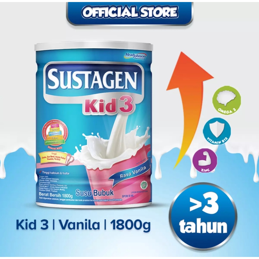 Sustagen 3 Vanila 1800gr / Sustagen KIDS 3+ 1800 gr