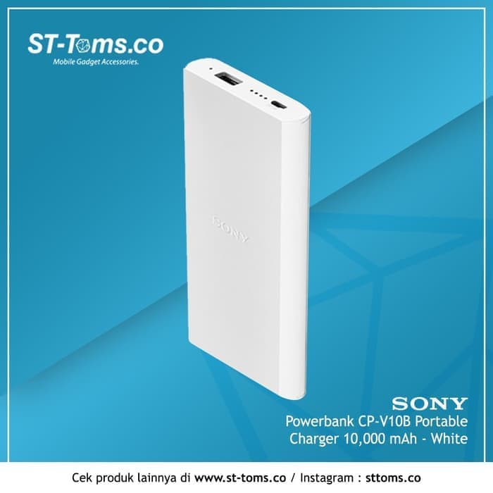 Sony Portable Charger / Powerbank CP-V10 - 10000 mAh - White Best seller