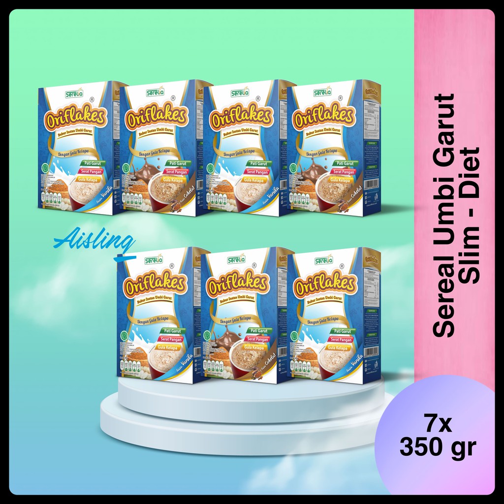 

[PROMO] Oriflakes slim DIET 7 box sereal umbi garut asam lambung oriflakes slimy