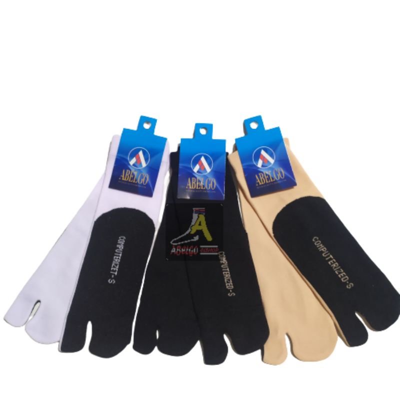 Kaos kaki jempol pendek polos wanita nylon computerized-S