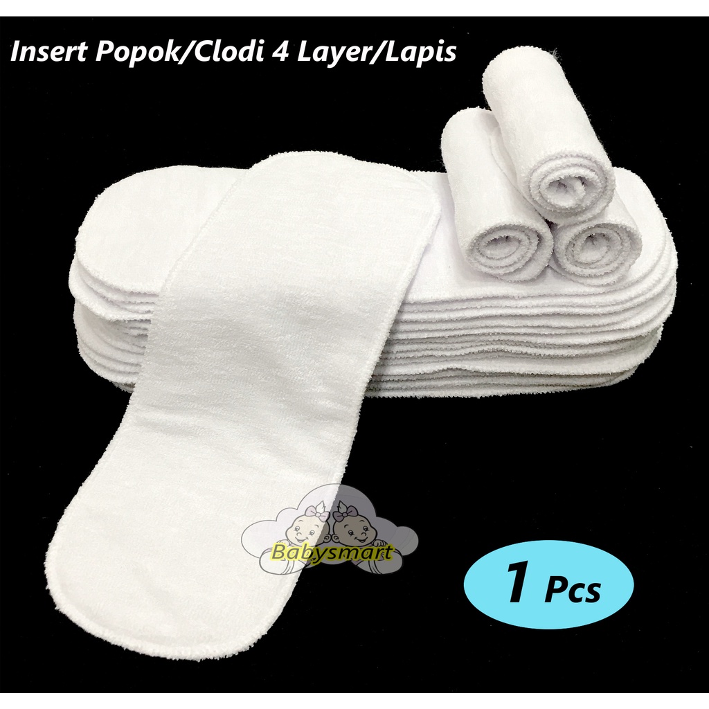 Babysmart - 1 PCS Insert Clodi / Insert Popok Bayi/Anak Bahan TEBAL 4 Layer/Lapis