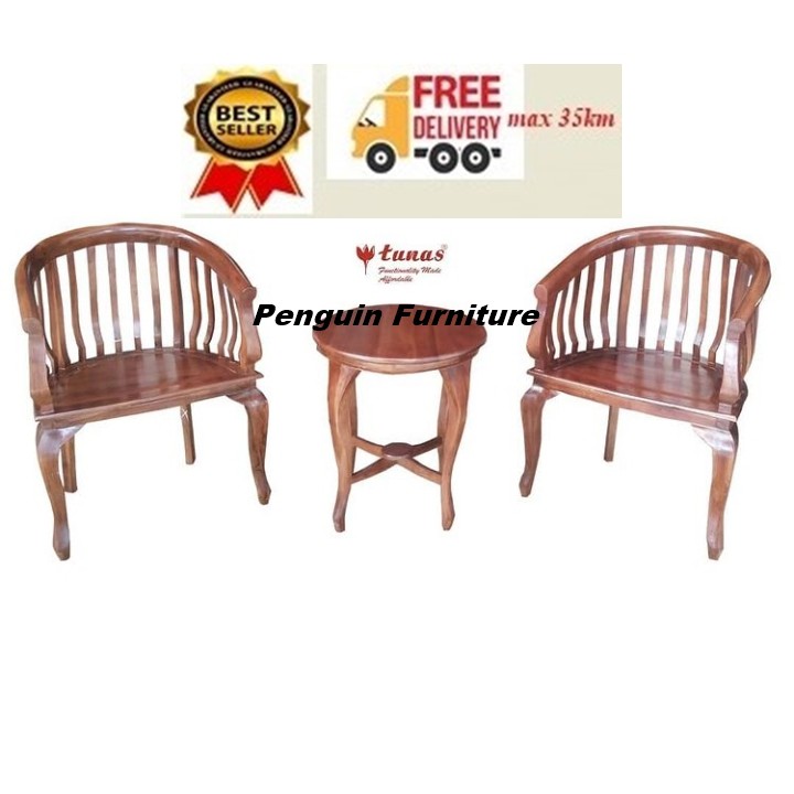 KURSI TAMU/KURSI TERAS 2 KURSI LENONG (KURSI ONLY) KT LENONG 2K