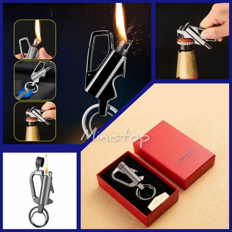 Korek Api Gantungan Kunci Flint Starter Korek , Korek Api Exclusive, Korek Bara Unik, Mancis Keren ,