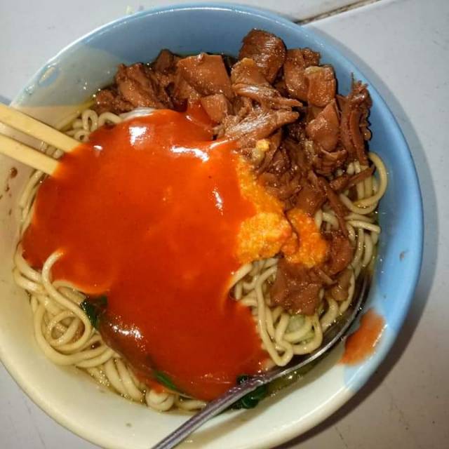 

Mie ayam polos bu agus