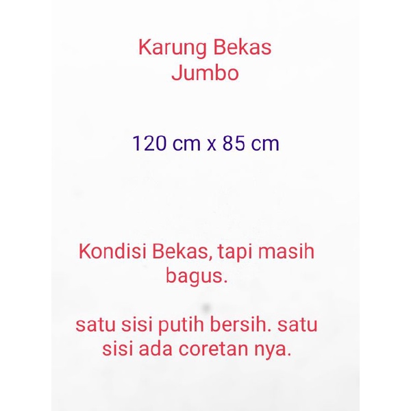 Karung Jumbo 120cm*85cm (Ada coretan tapi kondisi bagus)