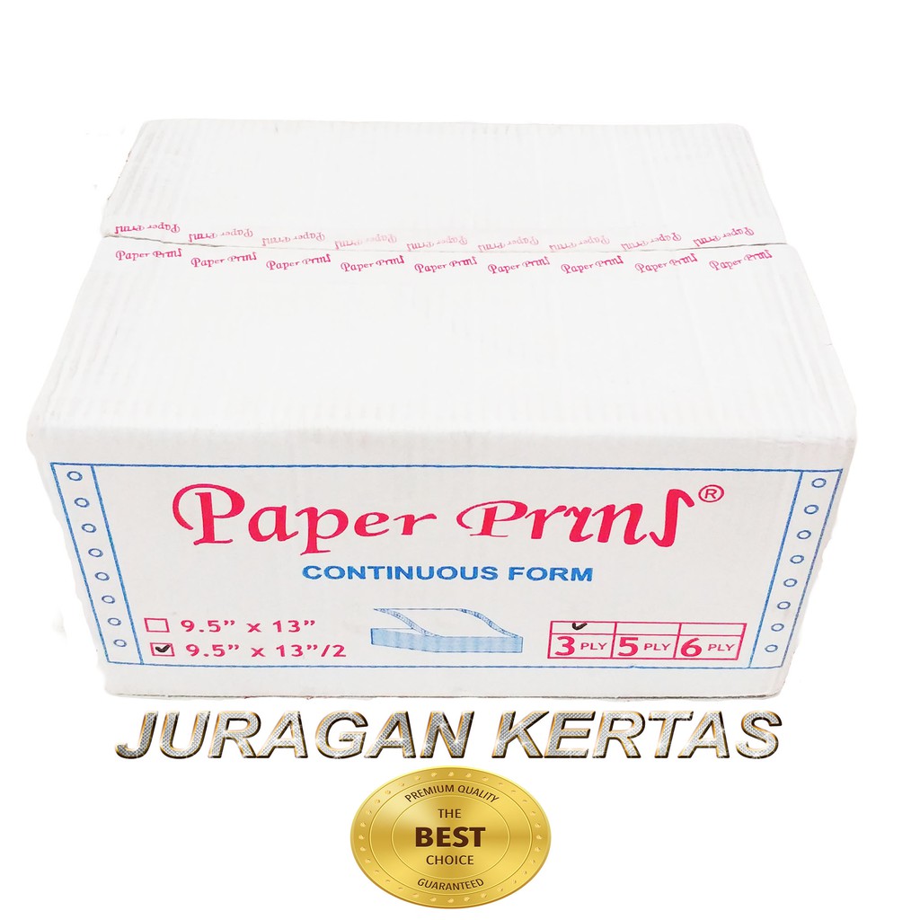 

CONTINUOUS FORM 9.5 X 13/2 3PLY PAPERPRYNS PRS - BAGI 2