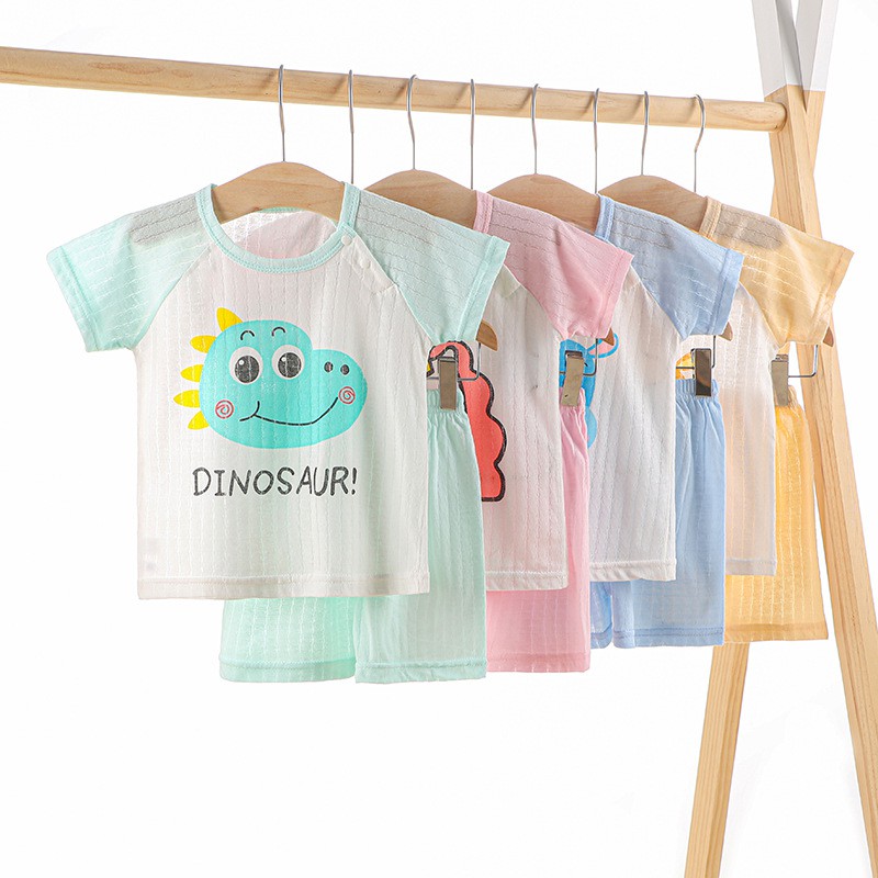 PREMIUM Baju Bayi Kaos Piyama Anak Setelan Celana Lengan Pendek Laki Perempuan COD Sweater Import