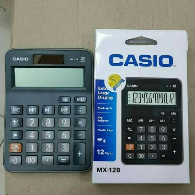 

CASIO MX 12B~Kalkulator Desktop/Meja