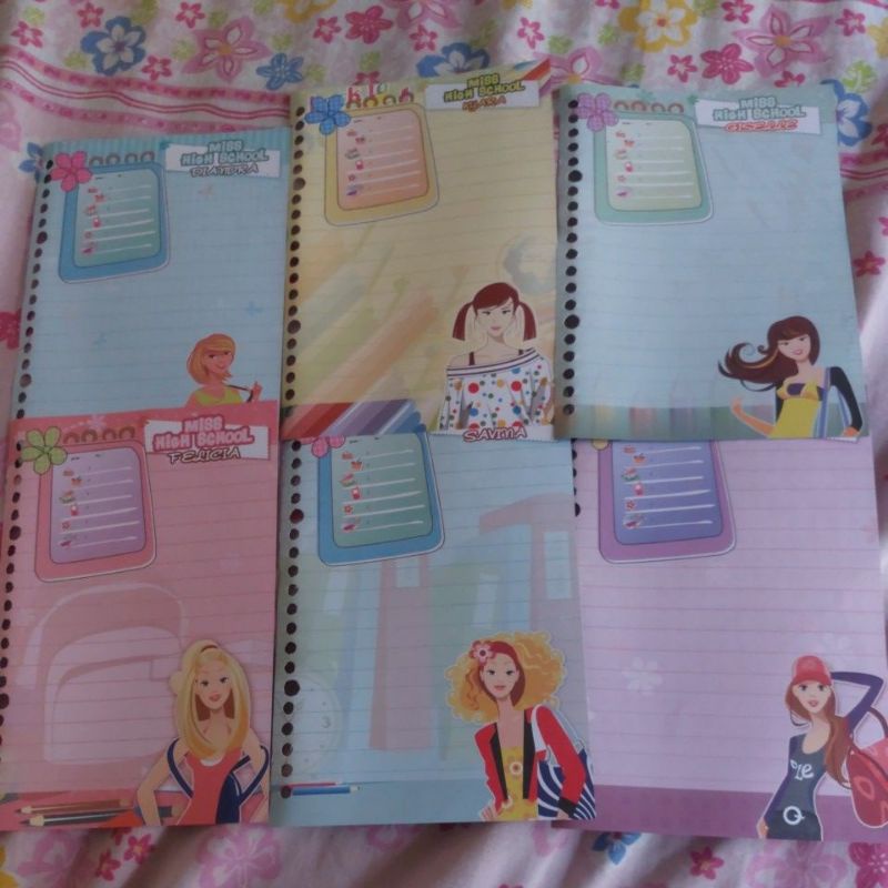 

Harvest langka limited edition MISS HIGH SCHOOL loose leaf ( isian binder)